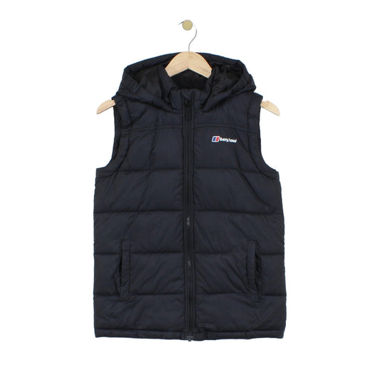 Boys Bodywarmer Hooded Padded Outdoor