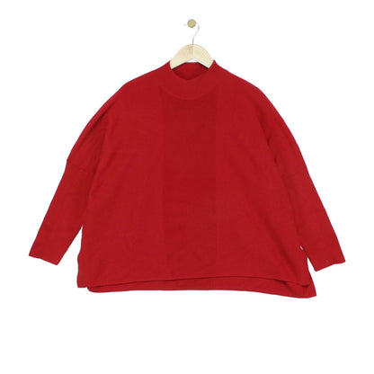 Womens Jumper Long Sleeve Dropped Shoulder Relaxed