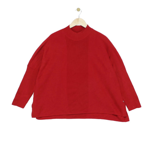 Womens Jumper Long Sleeve Dropped Shoulder Relaxed