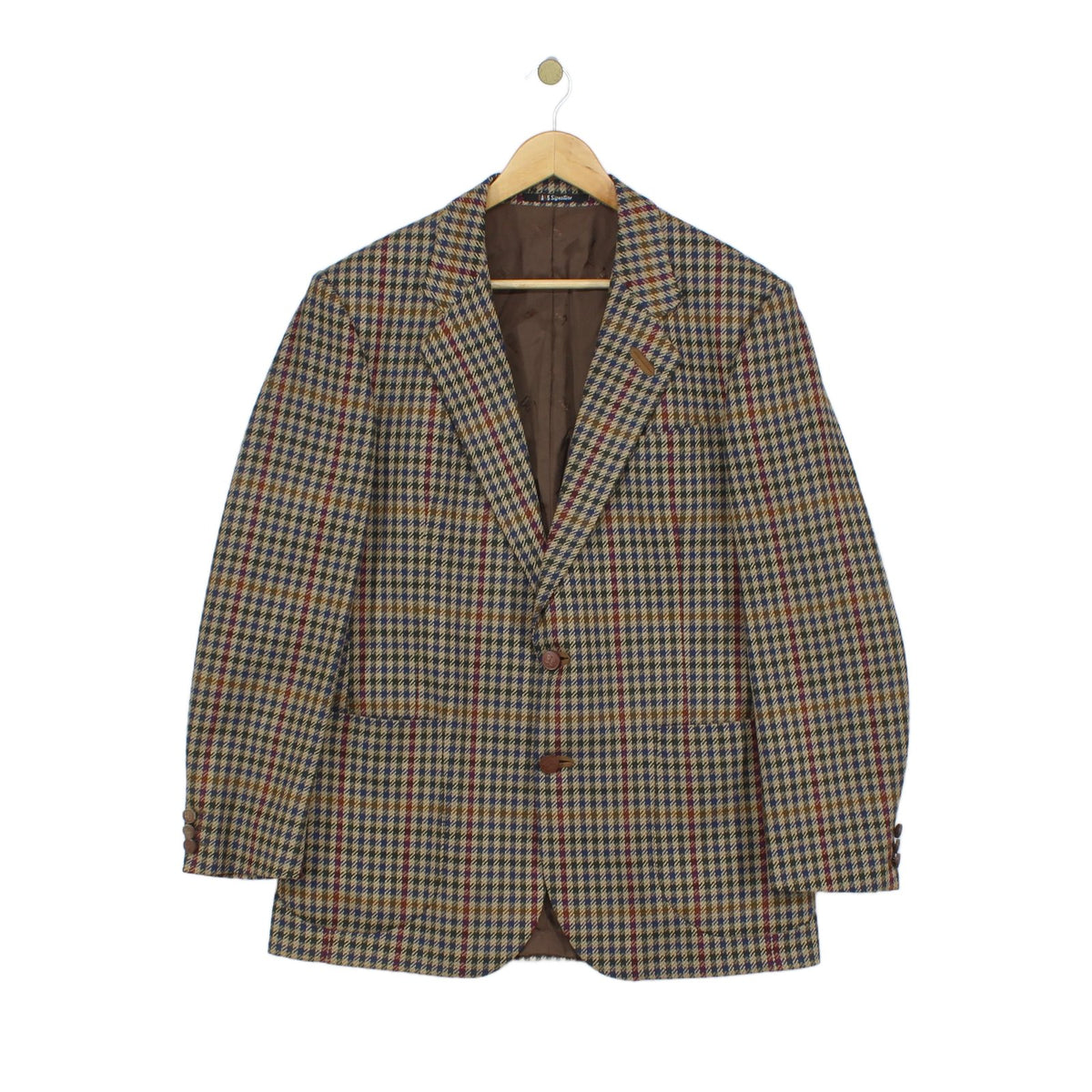 Mens Tweed Blazer Uk Made Notch Lapel
