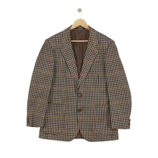 Mens Tweed Blazer Uk Made Notch Lapel