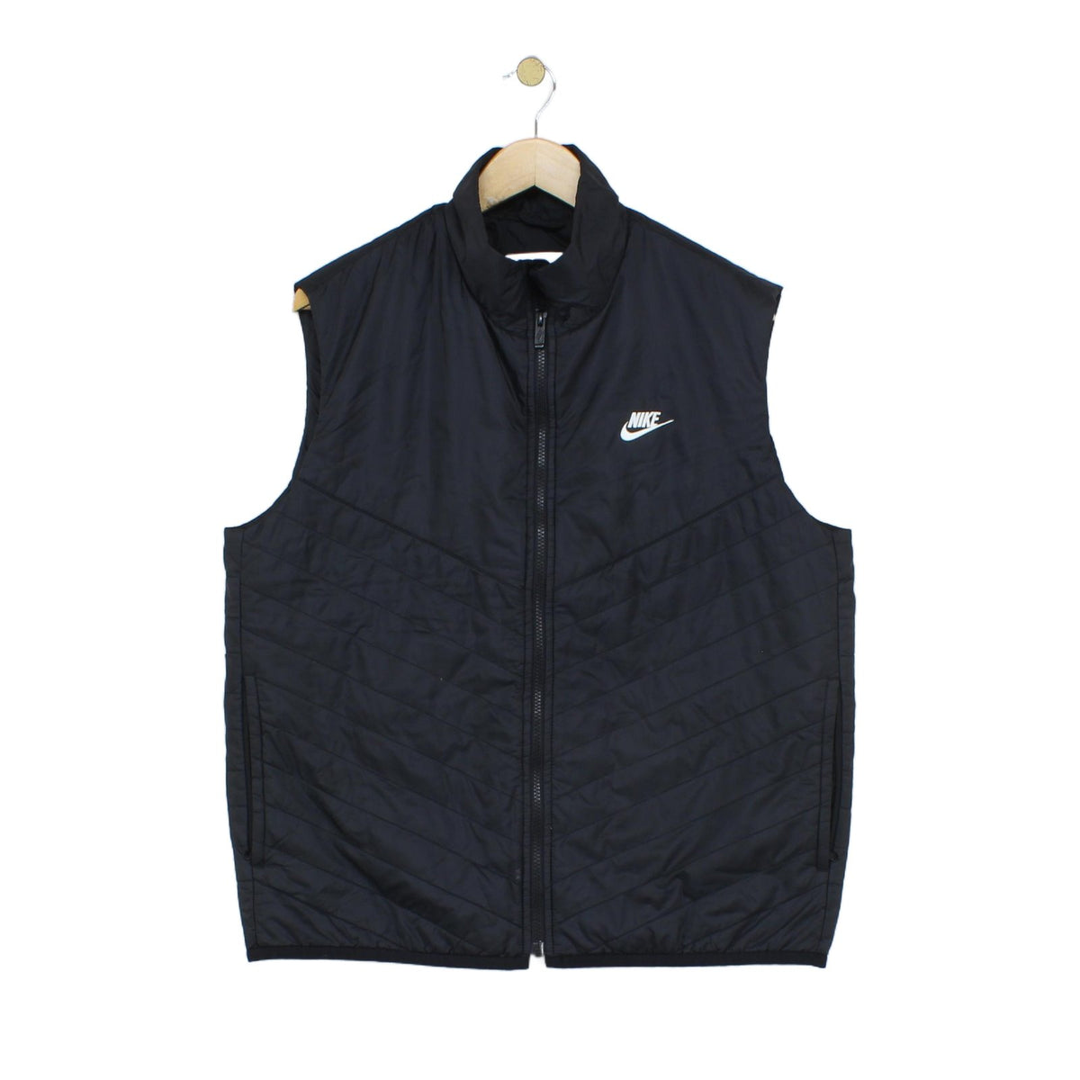 Mens Bodywarmer Therma Fit Quilted Full Zip Sleeveless