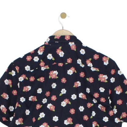 Mens Floral Shirt Casual Button Up Short Sleeve