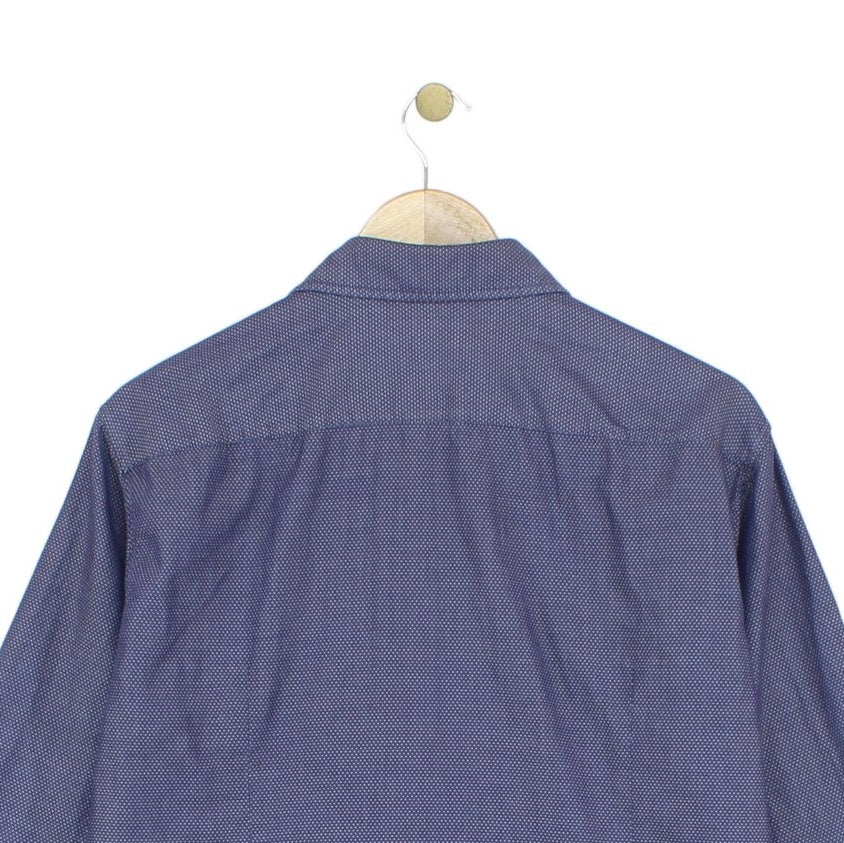 Mens Patterned Shirt Long Sleeve Button Up