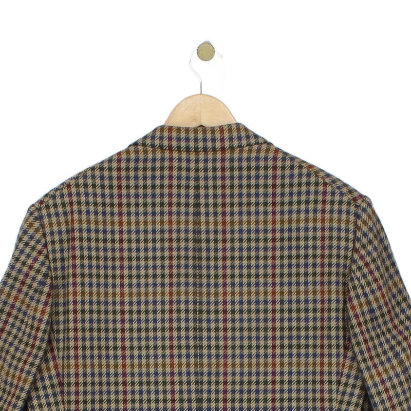 Mens Tweed Blazer Uk Made Notch Lapel