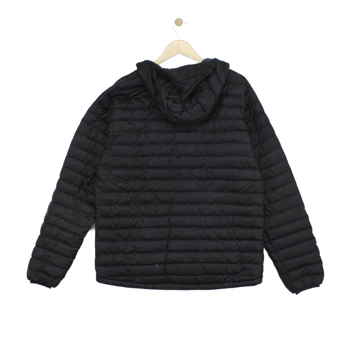 Mens Microlight Alpine Quilted Jacket Hooded Outdoor Down