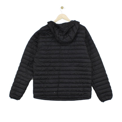 Mens Microlight Alpine Quilted Jacket Hooded Outdoor Down