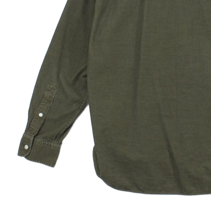 Mens Corduroy Shirt Button Down Long Sleeve
