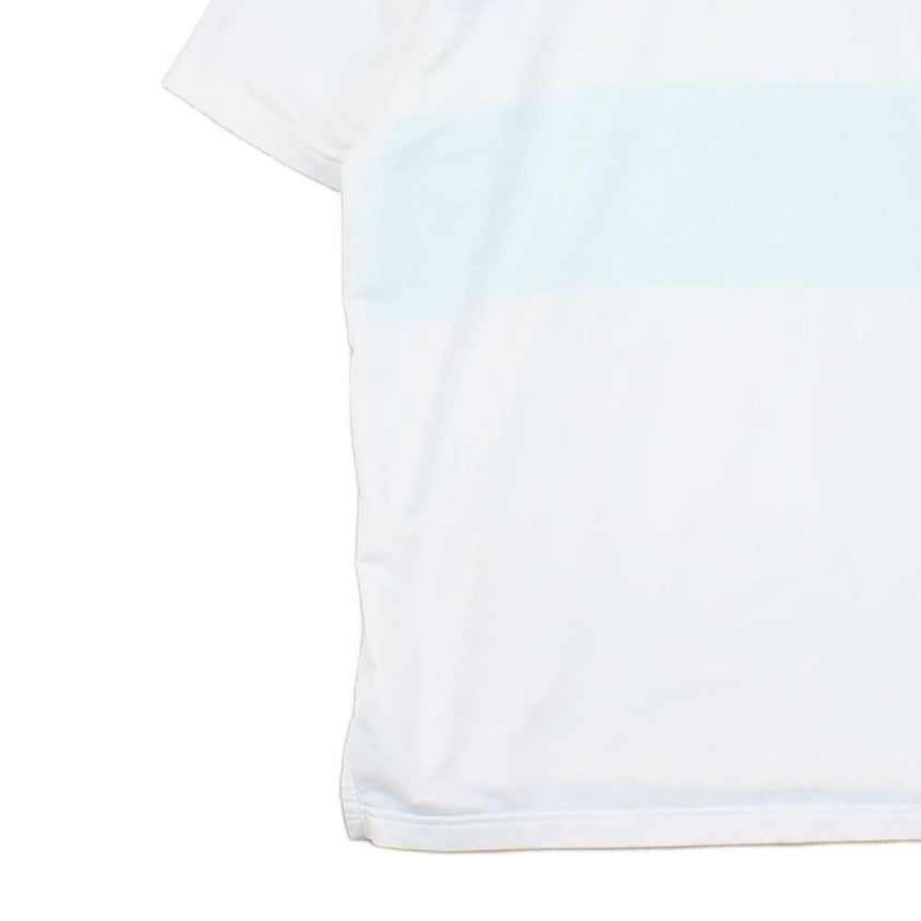 Mens Striped Polo Shirt Stretch Golf Short Sleeve