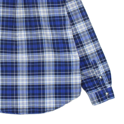 Mens Plaid Shirt Long Sleeve Slim Fit