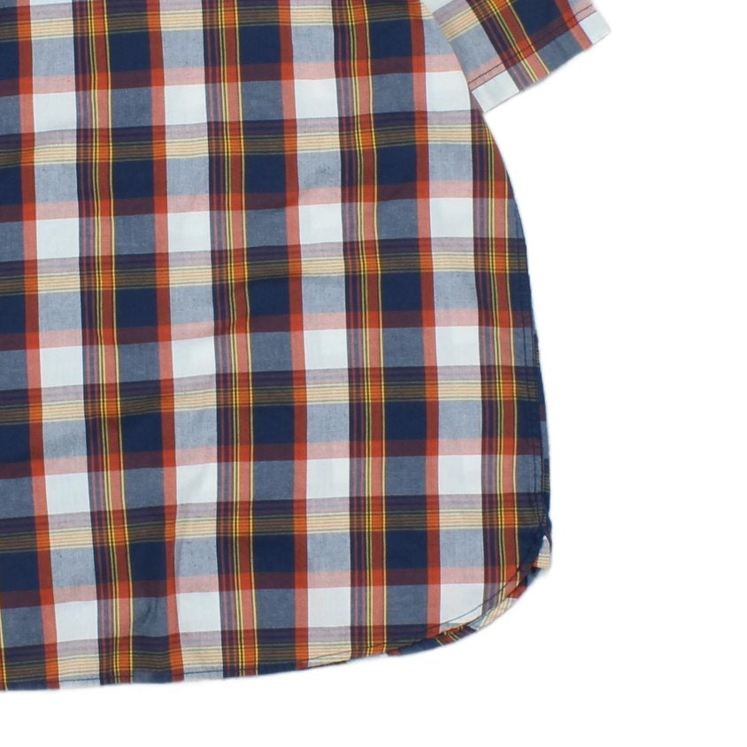 Mens Plaid Shirt Button Up Short Sleeve
