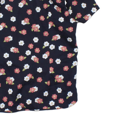 Mens Floral Shirt Casual Button Up Short Sleeve