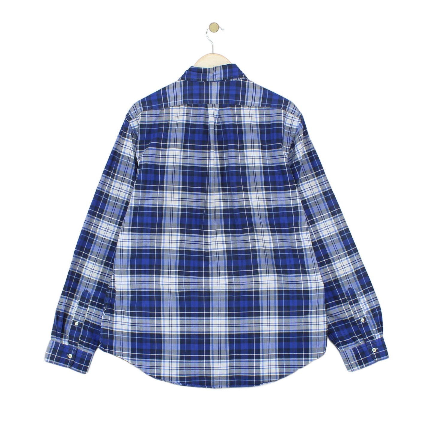 Mens Plaid Shirt Long Sleeve Slim Fit