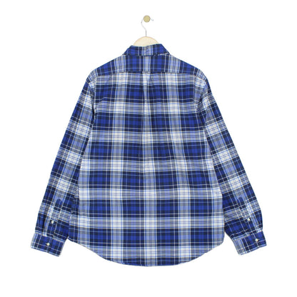 Mens Plaid Shirt Long Sleeve Slim Fit