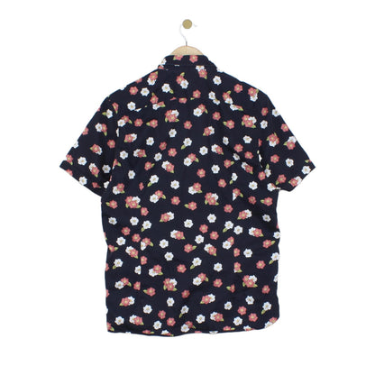Mens Floral Shirt Casual Button Up Short Sleeve