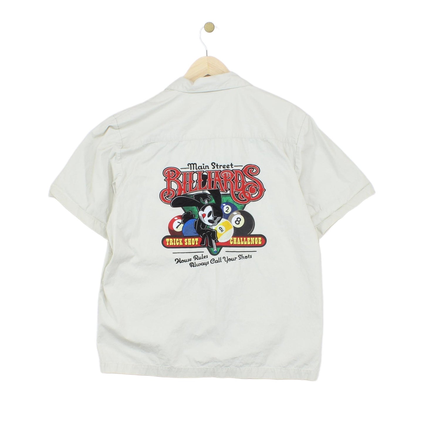Mens Billiards Shirt Short Sleeve Graphic