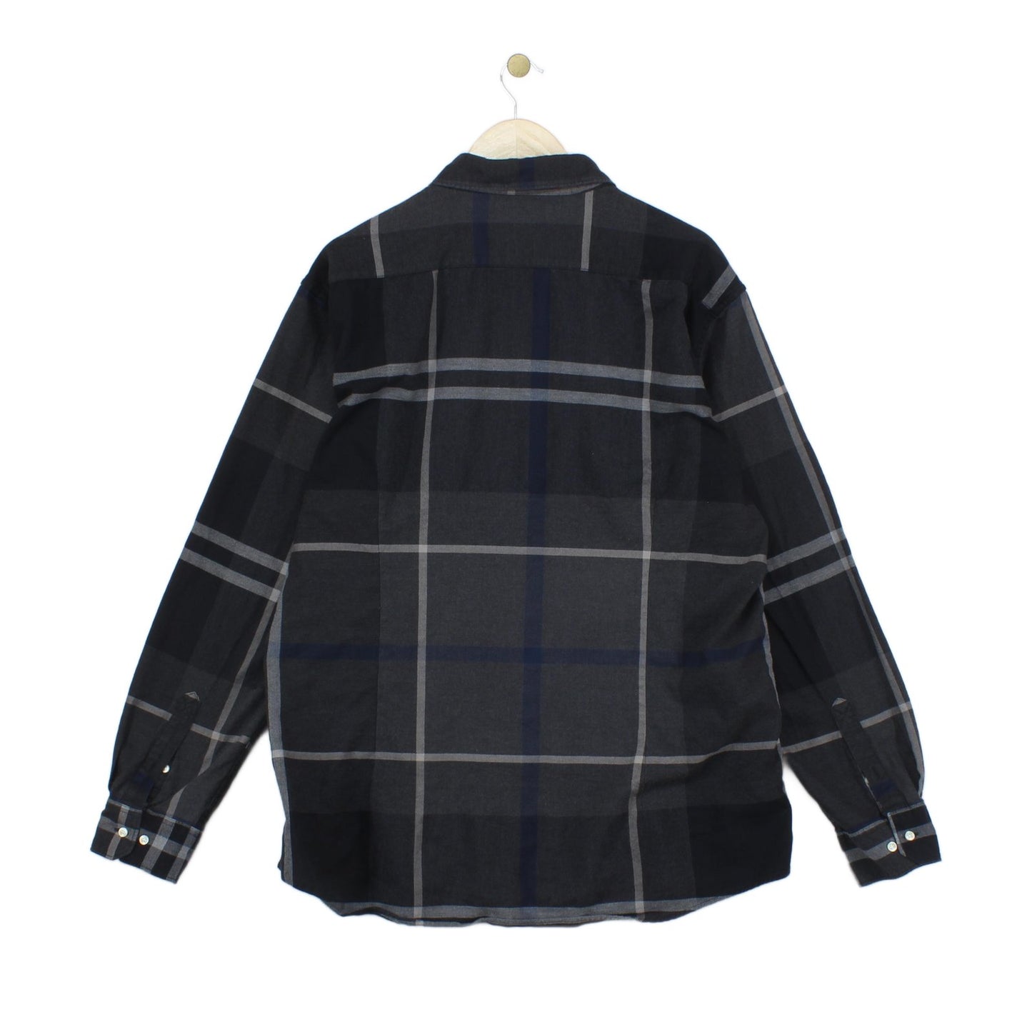 Mens Plaid Shirt Long Sleeve Button Up