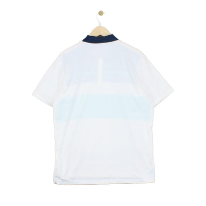 Mens Striped Polo Shirt Stretch Golf Short Sleeve