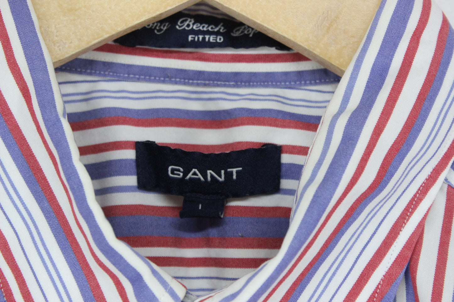 Mens Striped Shirt Long Sleeve Fitted