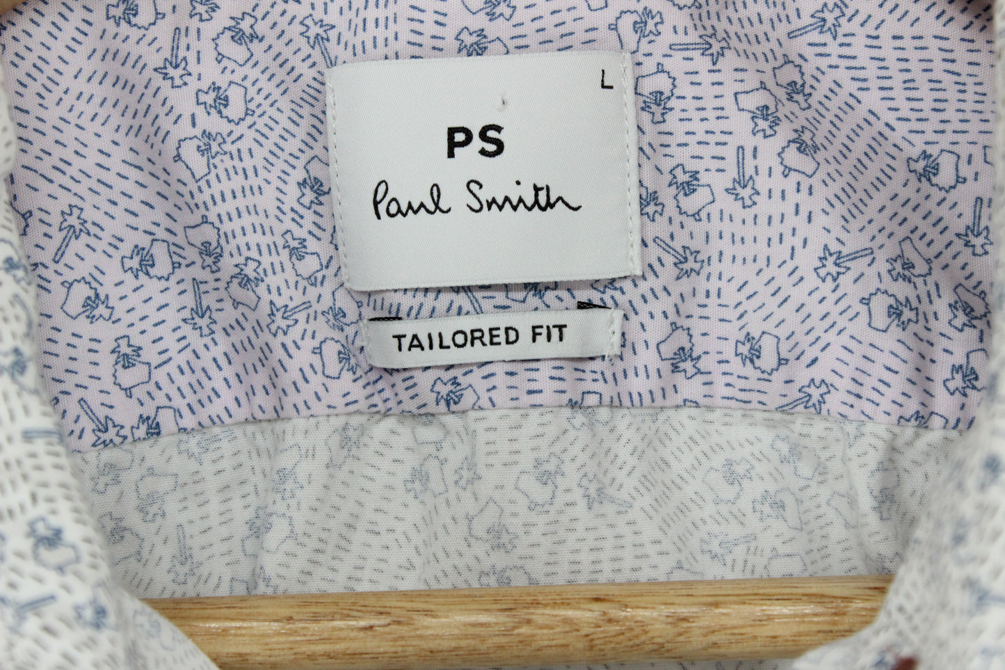 Mens Patterned Shirt Tailored Short Sleeve