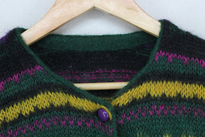 Womens Mohair Cardigan Abstract