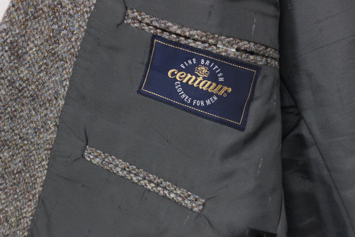 Mens Harris Tweed Blazer Notch Lapel Wool