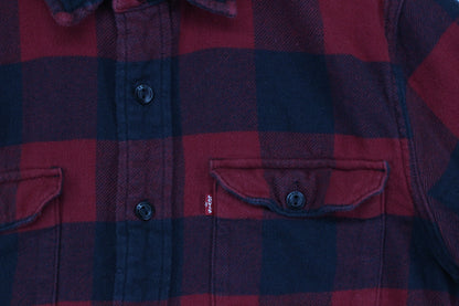 Mens Plaid Shirt Button Up Flannel