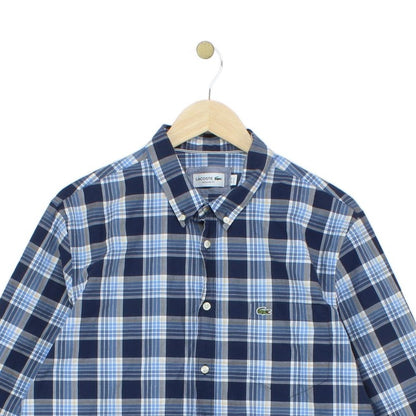 Mens Plaid Shirt Long Sleeve Button Up