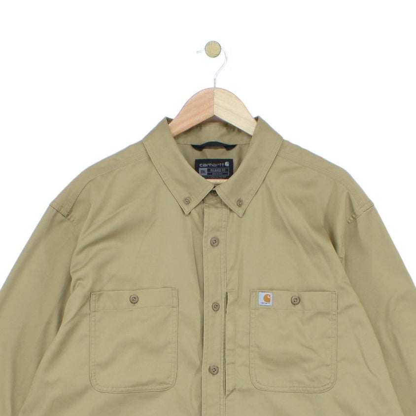 Mens Workwear Shirt Long Sleeve Relaxed Fit