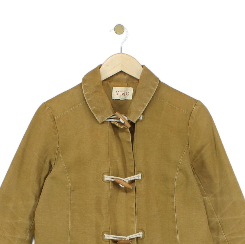 Womens Overcoat Toggle Cotton