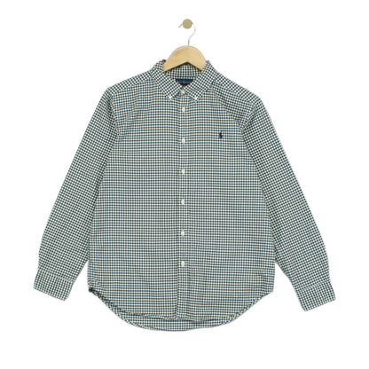 Womens Check Shirt Button Up Long Sleeve