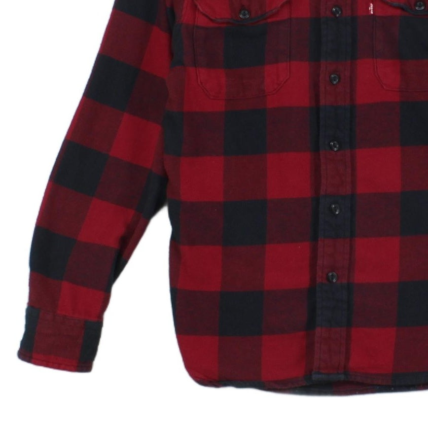 Mens Plaid Shirt Button Up Flannel