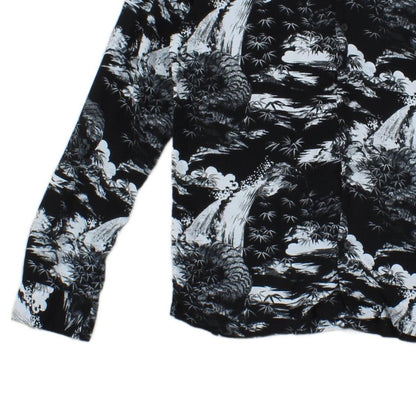 Mens Viscose Shirt Casual Print Patterned