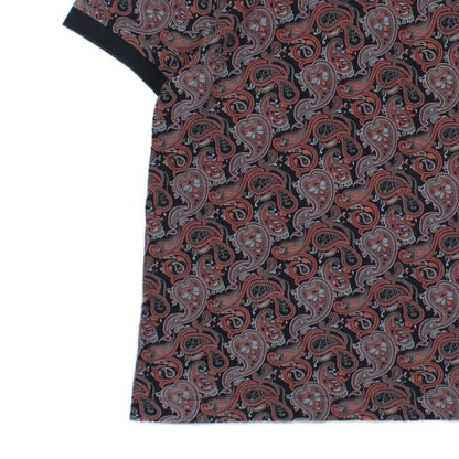 Mens Paisley Polo Shirt Short Sleeve