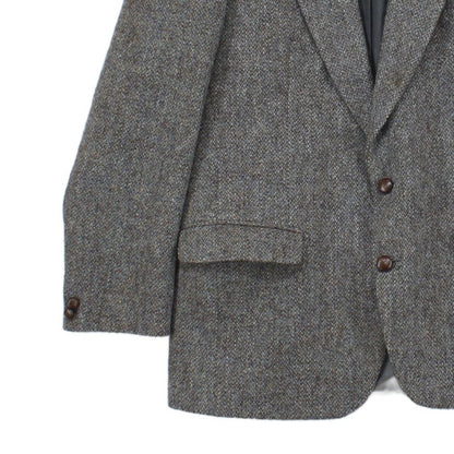 Mens Harris Tweed Blazer Notch Lapel Wool