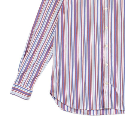 Mens Striped Shirt Long Sleeve Fitted