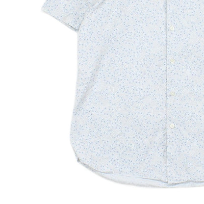 Mens Patterned Shirt Tailored Short Sleeve