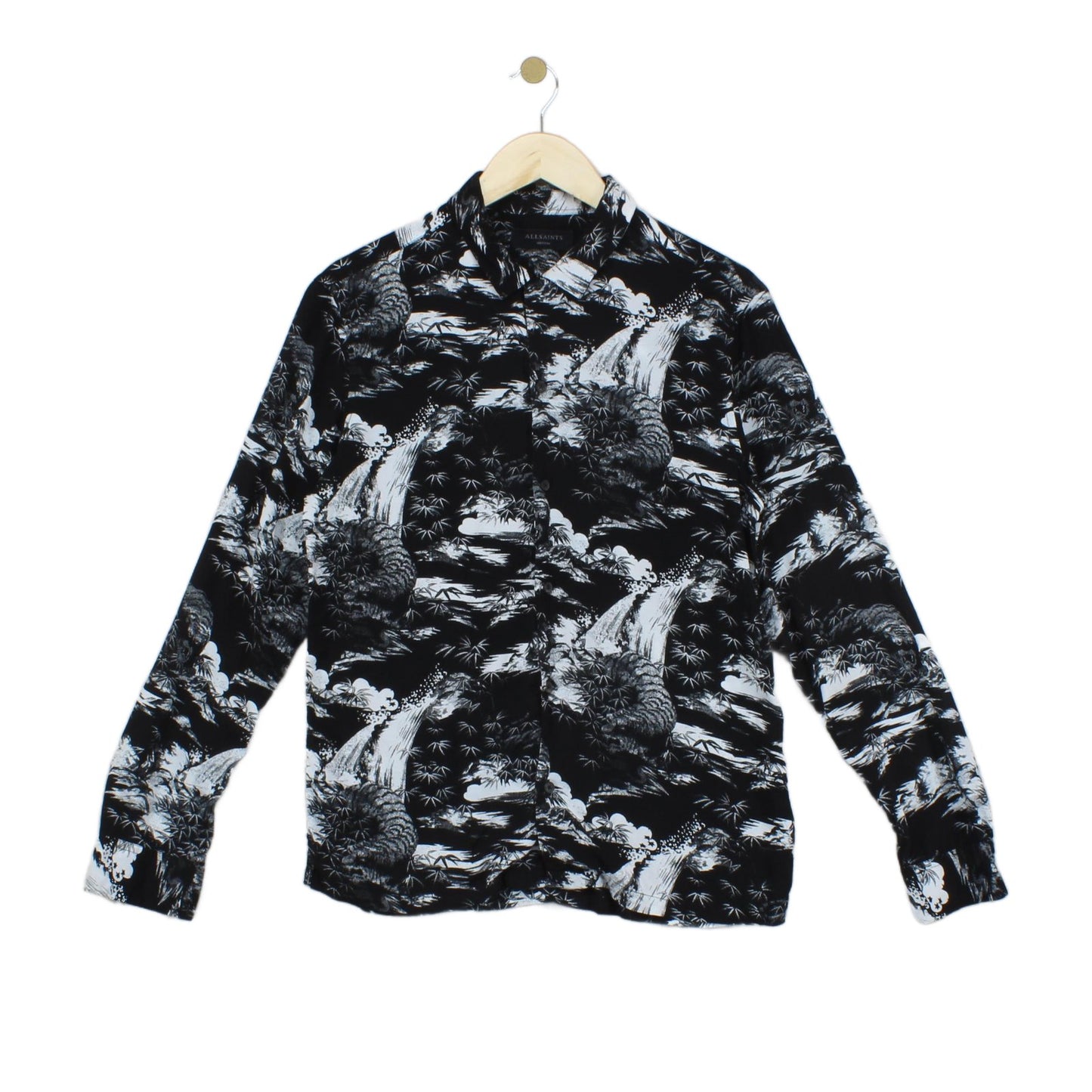 Mens Viscose Shirt Casual Print Patterned