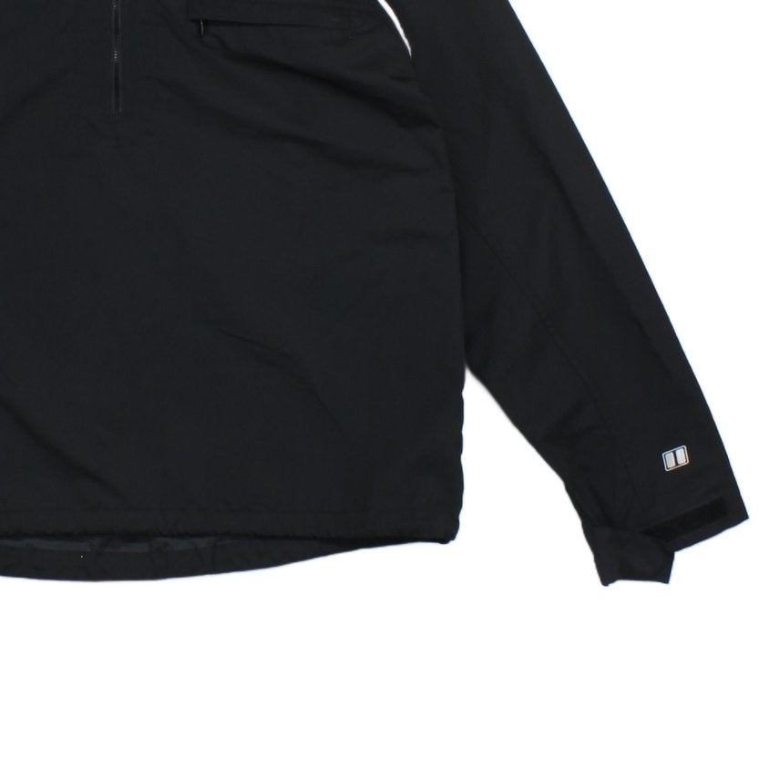 Mens Windproof Jacket 1/4 Zip Hooded Outdoor