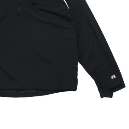 Mens Windproof Jacket 1/4 Zip Hooded Outdoor