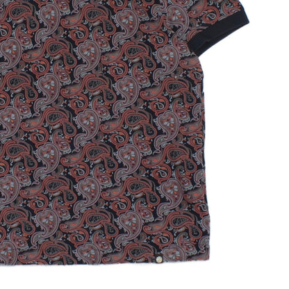 Mens Paisley Polo Shirt Short Sleeve