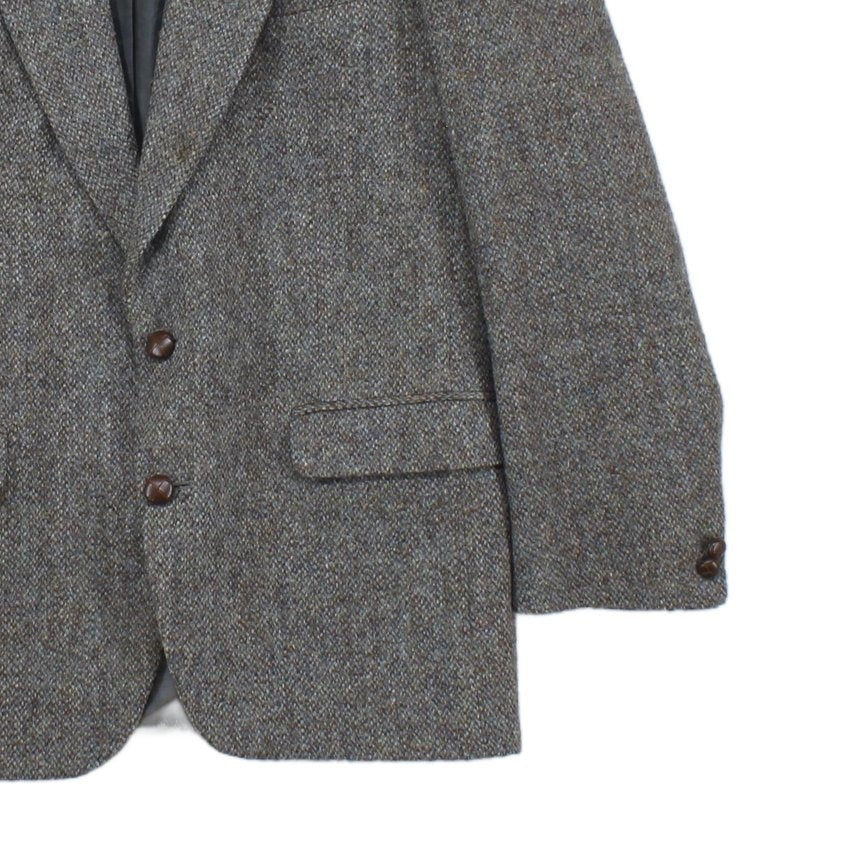 Mens Harris Tweed Blazer Notch Lapel Wool