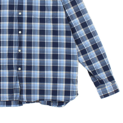 Mens Plaid Shirt Long Sleeve Button Up