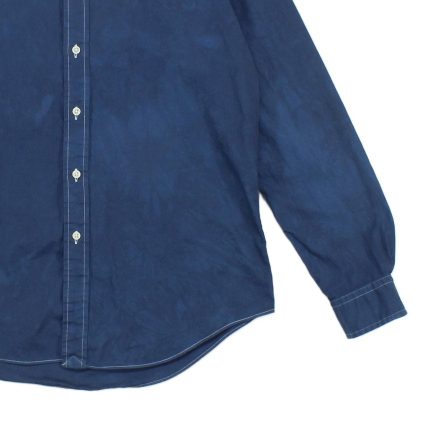 Mens Dyed Shirt Long Sleeve Button Up