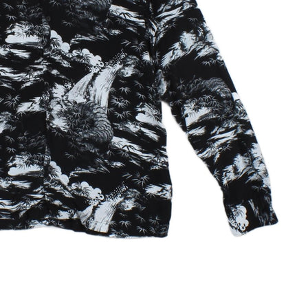 Mens Viscose Shirt Casual Print Patterned