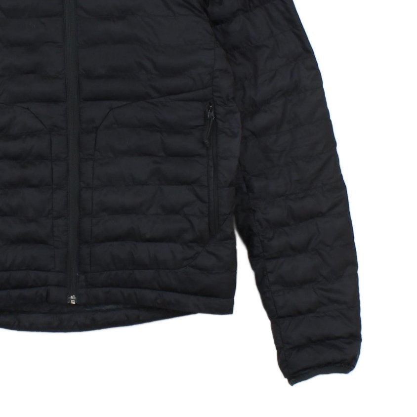 Mens Quilted Jacket Hooded Full Zip