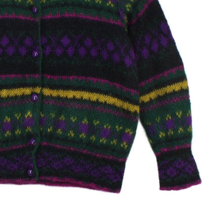 Womens Mohair Cardigan Abstract