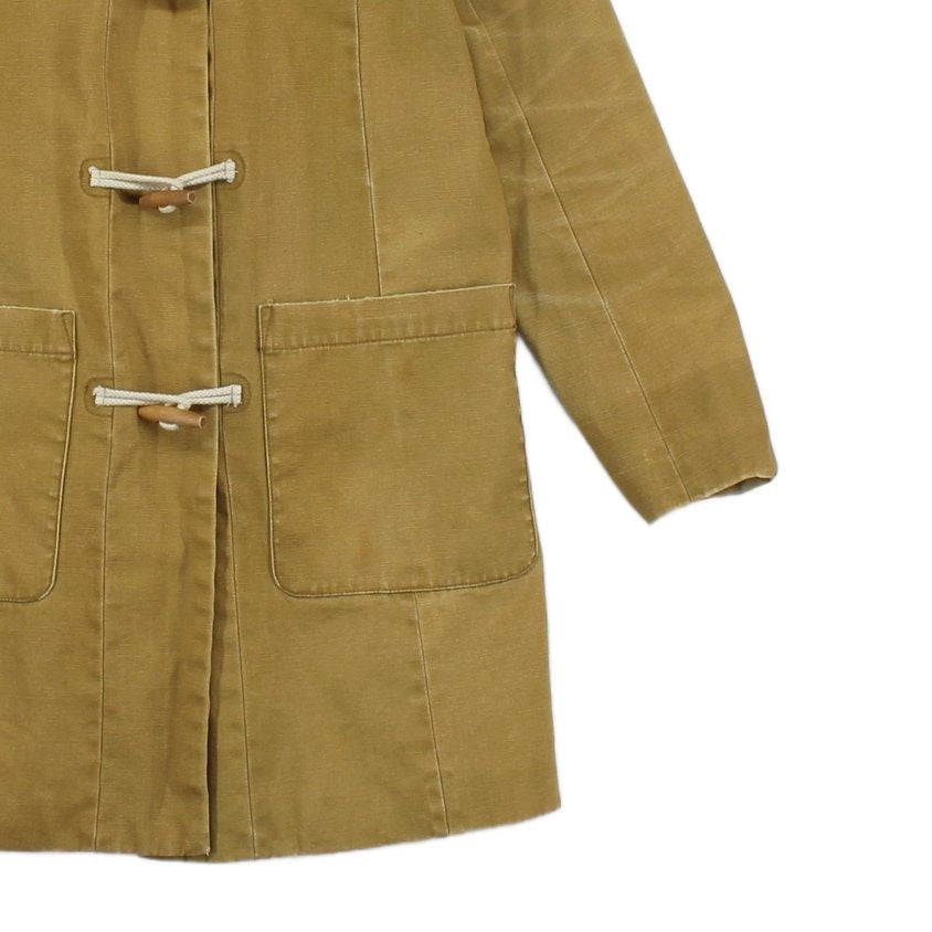 Womens Overcoat Toggle Cotton