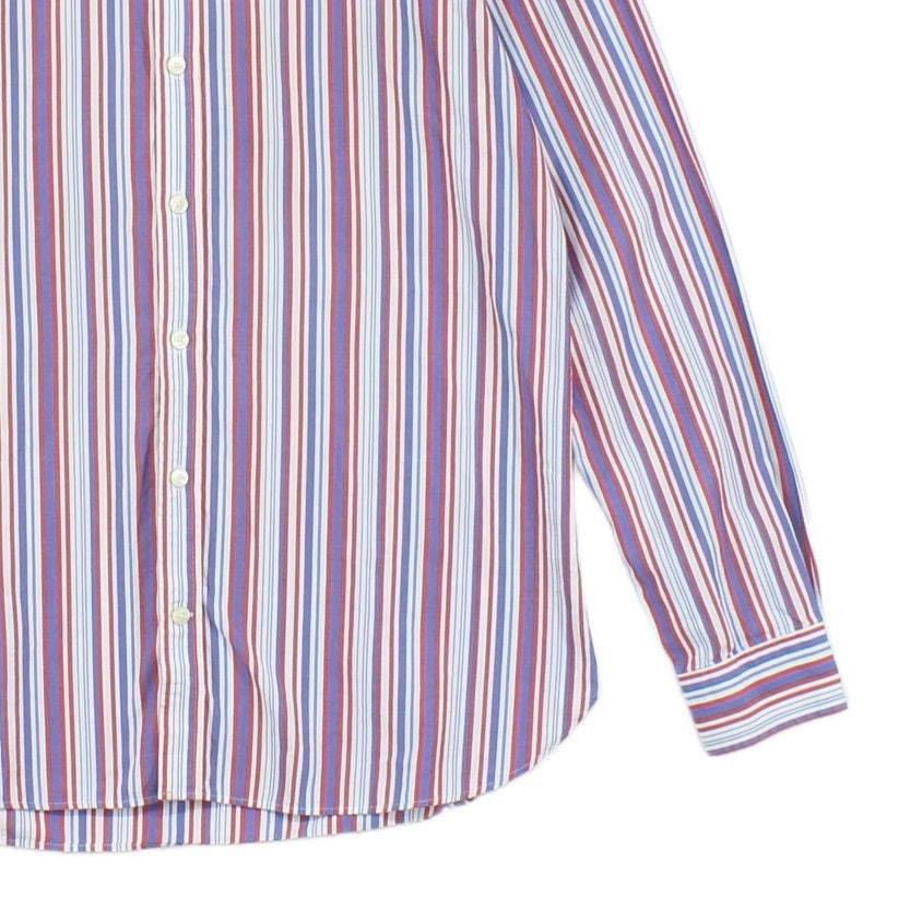 Mens Striped Shirt Long Sleeve Fitted
