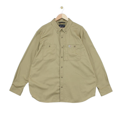 Mens Workwear Shirt Long Sleeve Relaxed Fit